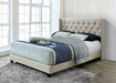 JENELLE Queen Bed, Beige image