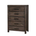 Rexburg Wire-Brushed Rustic Brown Chest image