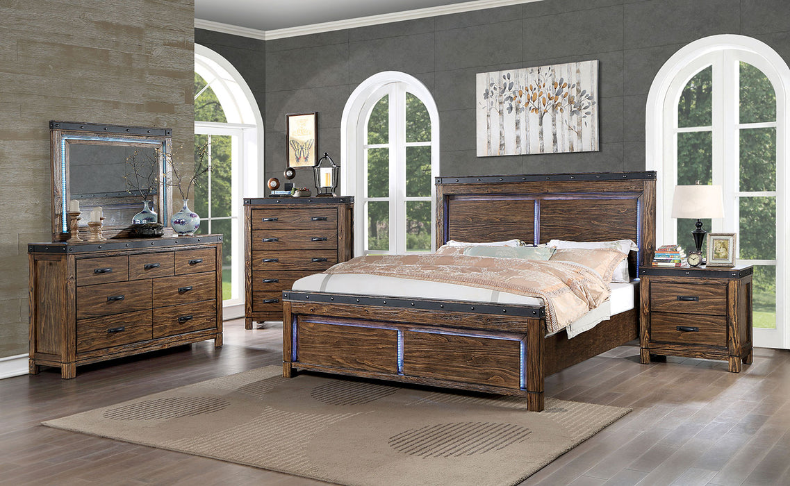 ALBALI Cal.King Bed, Walnut image