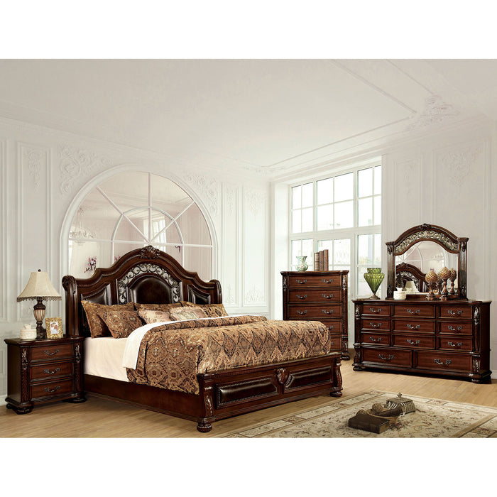 Flandreau Brown Cherry/Espresso 4 Pc. Queen Bedroom Set image