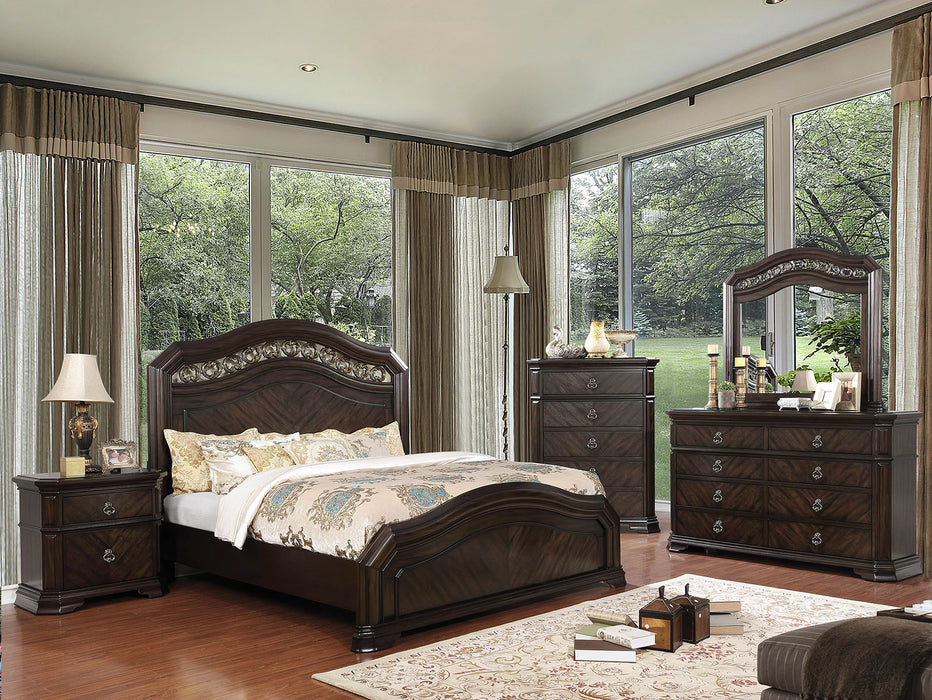 Calliope Espresso 5 Pc. Queen Bedroom Set w/ Chest image