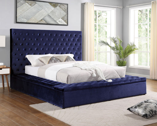 GOLATI Cal.King Bed, Blue image