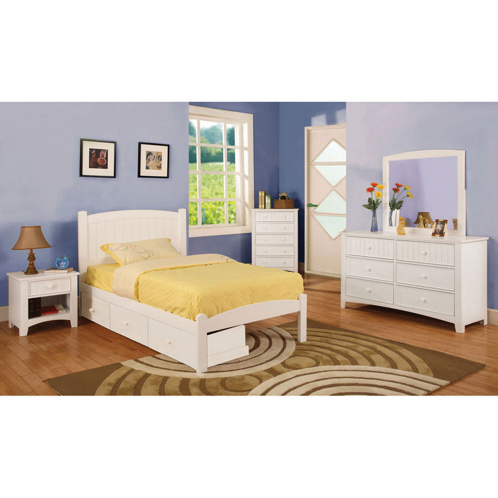 Caren White 4 Pc. Twin Bedroom Set image