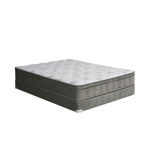 ALEKSA White, Gray 11" Euro Top Mattress, E.King image