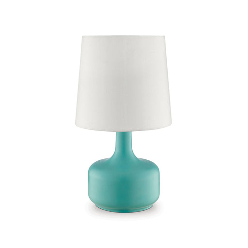 Farah Teal 17"H Matte Teal Table Lamp image