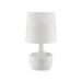 Farah White 17"H Glossy White Table Lamp image