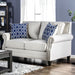 Giovanni Beige/Blue Love Seat image