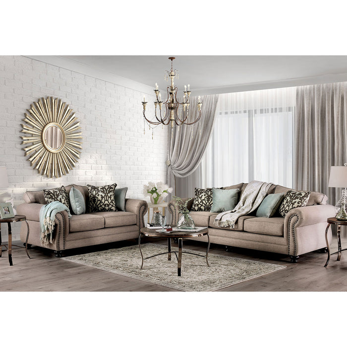 Jarauld Dark Taupe Sofa + Love Seat image