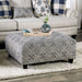 Nash Ivory/Navy Ottoman image