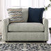 CHANCERY Chair & Half, Gray/Navy image